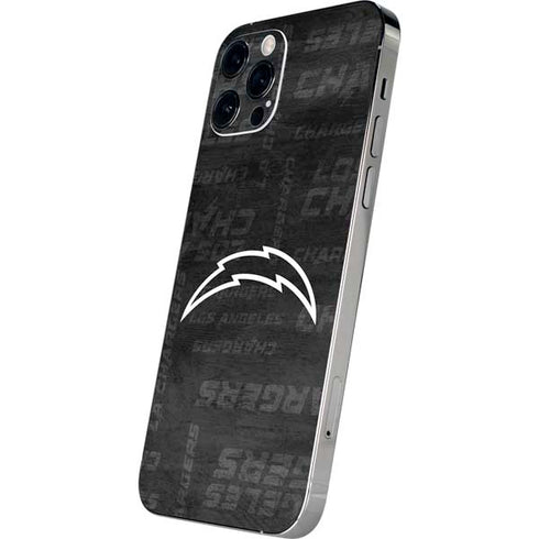 NFL Los Angeles Chargers Black & White iPhone 12 Pro Max Skin